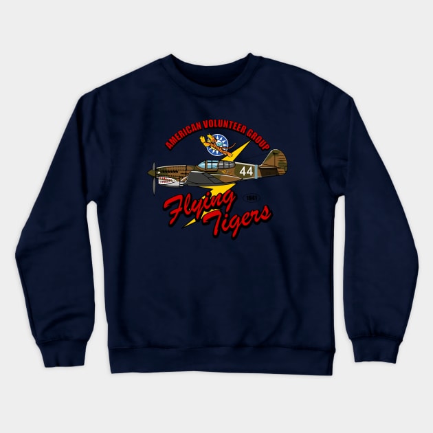 P-40 Warhawk Crewneck Sweatshirt by Firemission45